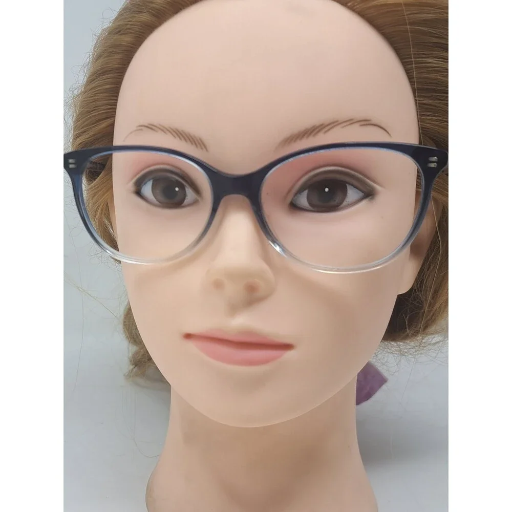 Gucci Women's Glasses Frames Blue Transparent Oval GG0550O 004 Italy 51-16-140